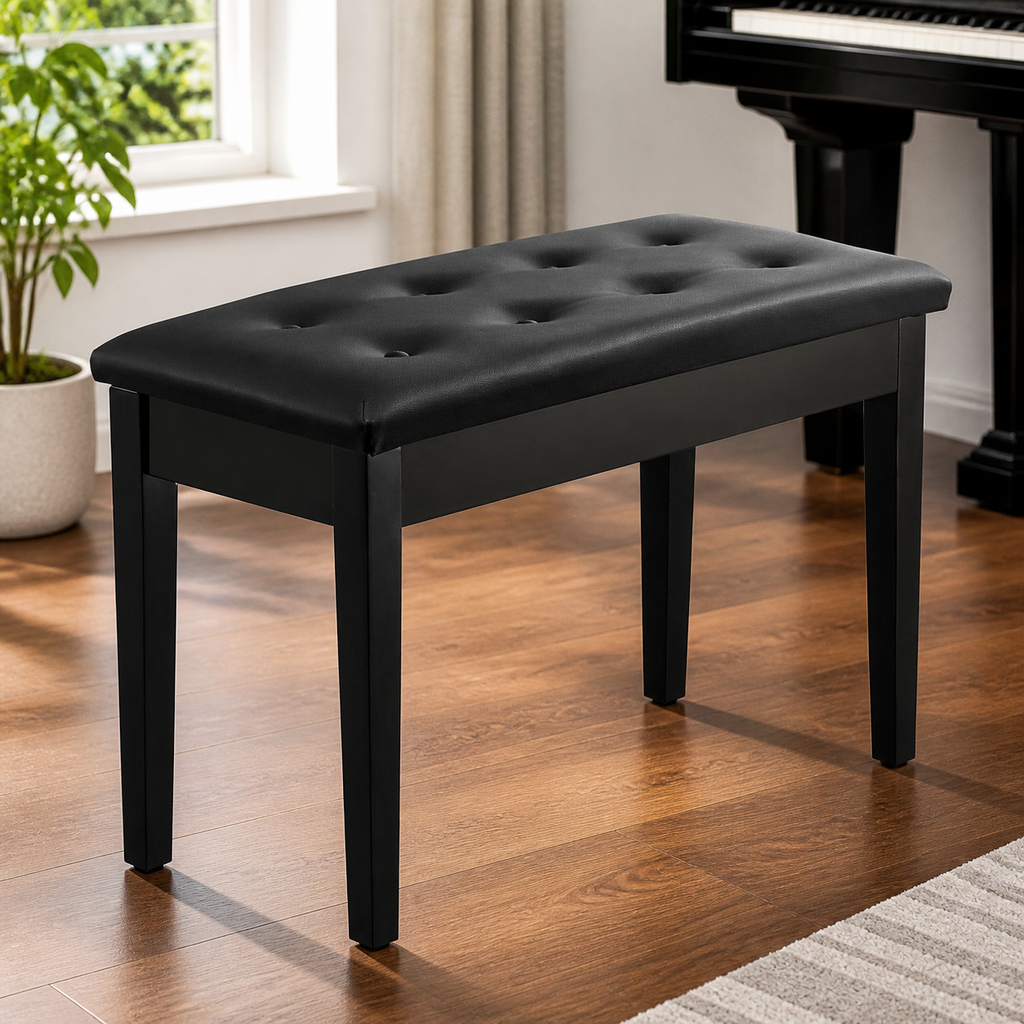 Piano Bench — 29.5" X 14" X 19" in a colorful realistic setting