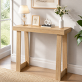 Burlywood 36-Inch Narrow Console Table in a colorful realistic setting