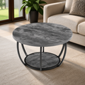 Coffee Table — Modern Round Coffee Table in a colorful realistic setting