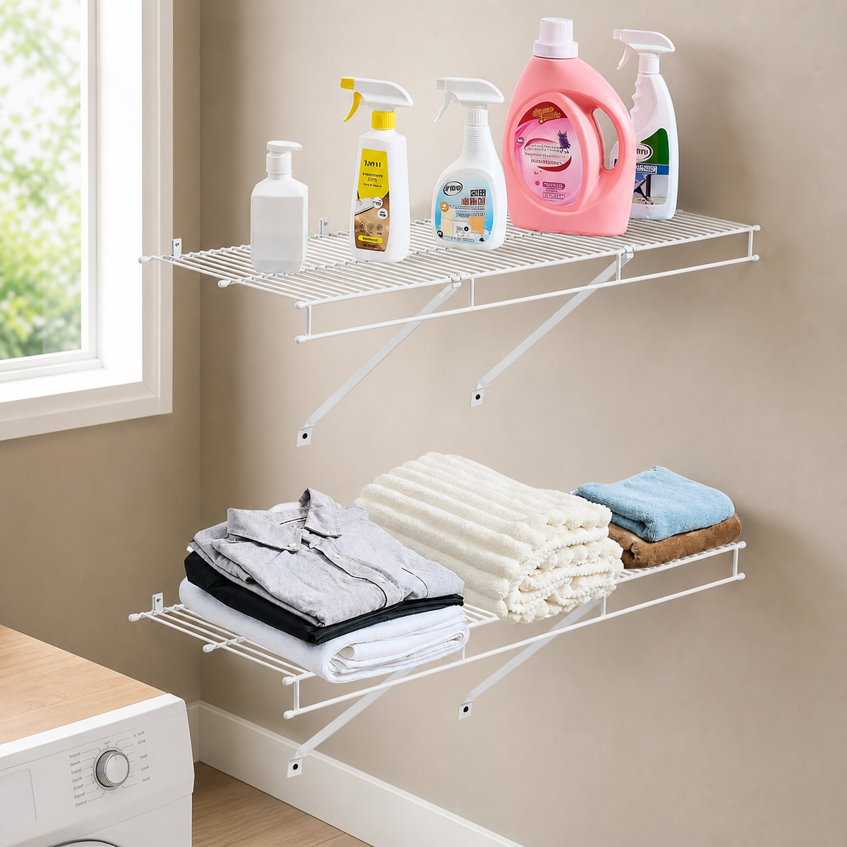 Wire Shelf Kit — 3 Ft — Set of 2 in a colorful realistic setting