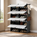 Shoe Rack Storage Cabinet — 8-Layer Shoe Storage Cabinet with Door in a colorful realistic setting