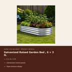 Galvanized Raised Garden Bed , 6 × 3 ft. product details