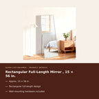 Rectangular Full-Length Mirror , 15 × 56 in. product details